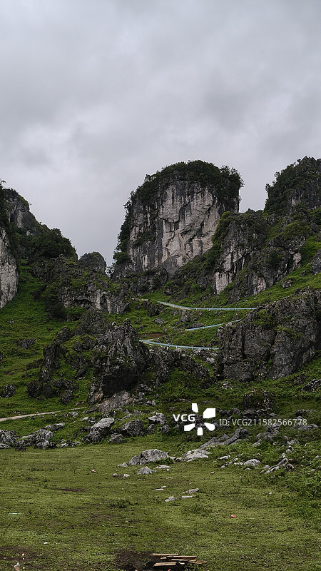 贵州六盘水六枝特区龙脊山图片素材