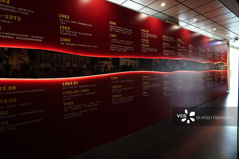 中国宜兴陶瓷博物馆 严逢林 紫砂 作品 展图片素材