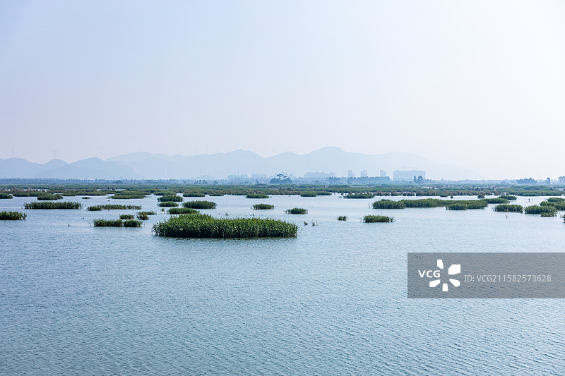 建设中的江门滨海新区银湖湾核心区图片素材