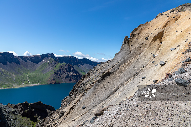 长白山天池，吉林省延边朝鲜族自治州安图县，白头山天池，长白山自然保护区，三江之源，5A级旅游景区图片素材