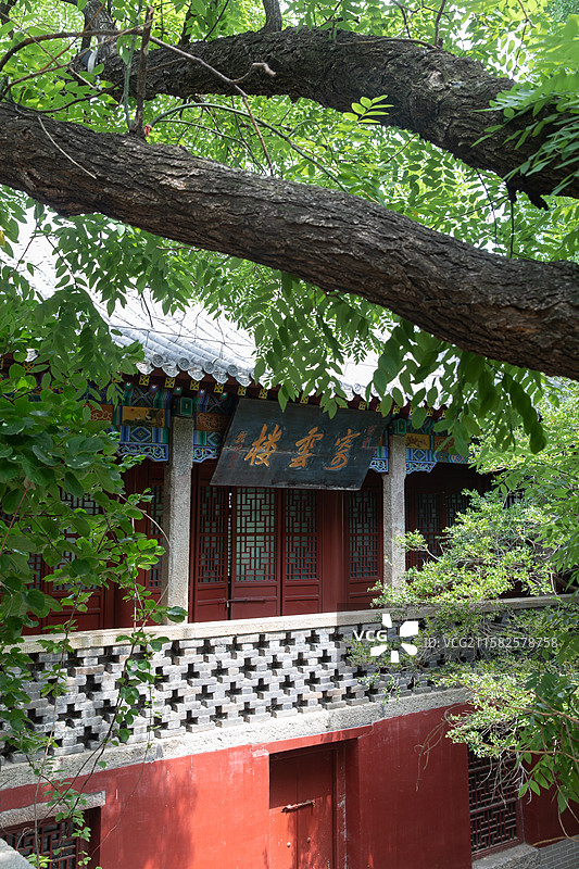 泰山斗母宫寄云楼图片素材