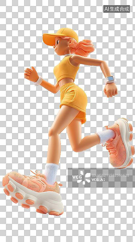 【AI数字艺术】运动女孩风采图片素材