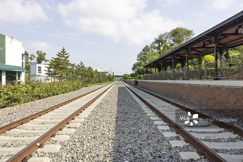 秦皇岛港口工业旅游区西港花园开埠地站火车站图片素材