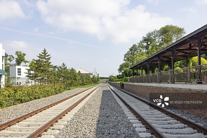 秦皇岛港口工业旅游区西港花园开埠地站火车站图片素材