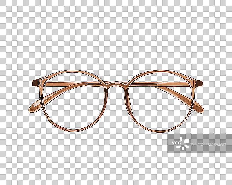 手绘眼镜插画素材图片素材