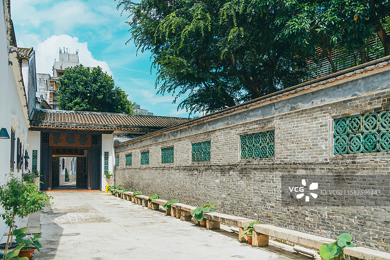 岭南风格民宅：澳门郑家大屋图片素材
