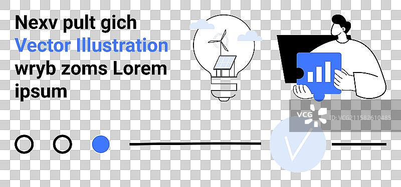 数据分析与可再生能源概念图片素材
