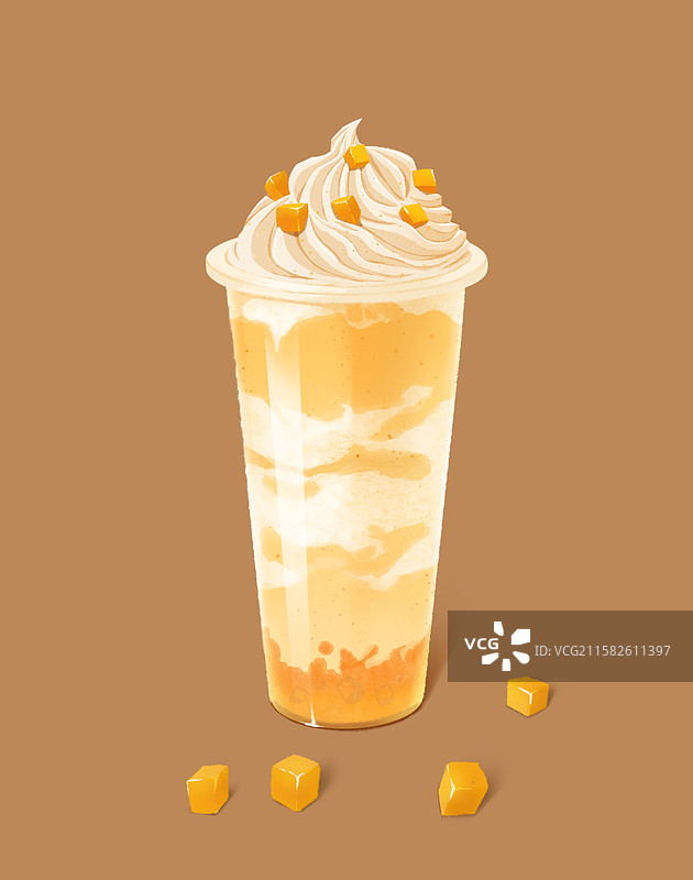 芒果饮品电商海报图片素材