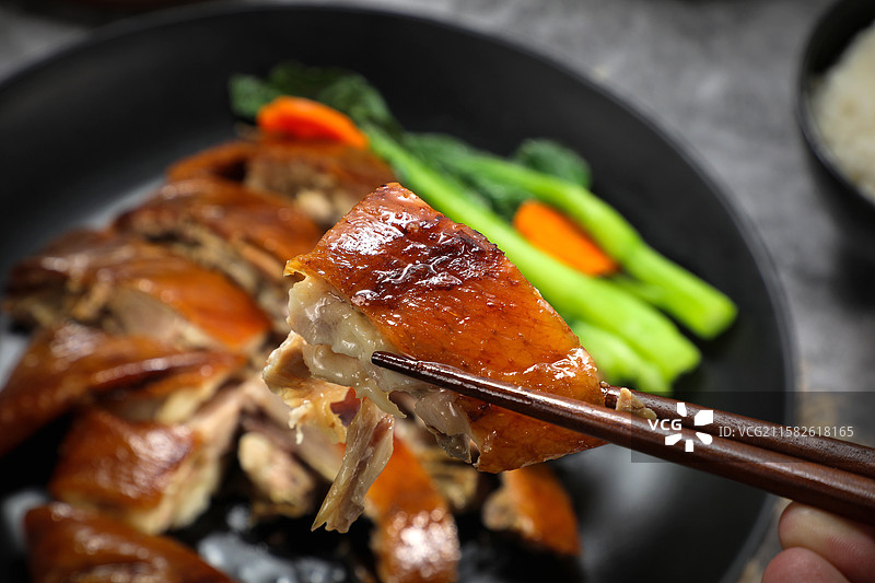 烤鸭饭图片素材