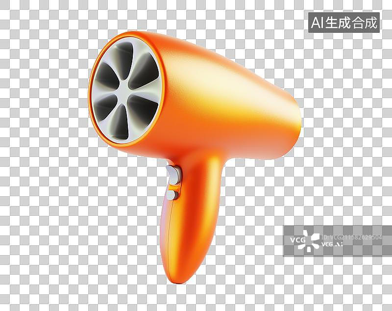 【AI数字艺术】3D三维时尚吹风机热风图片素材