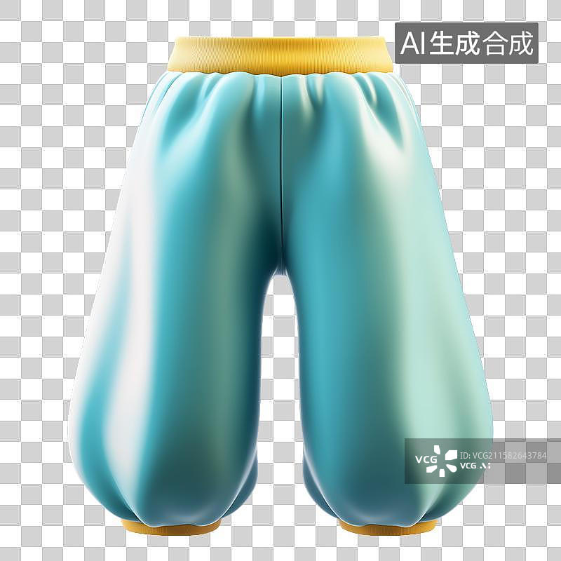 【AI数字艺术】3D宽松运动裤子运动裤图片素材