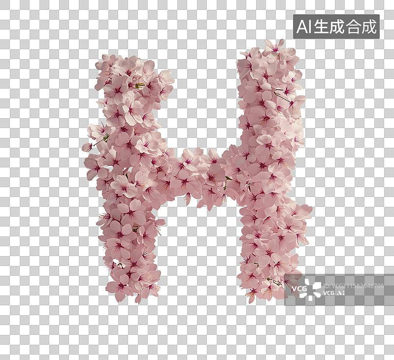【AI数字艺术】3D三维粉色樱花桃花数字免抠元素图片素材