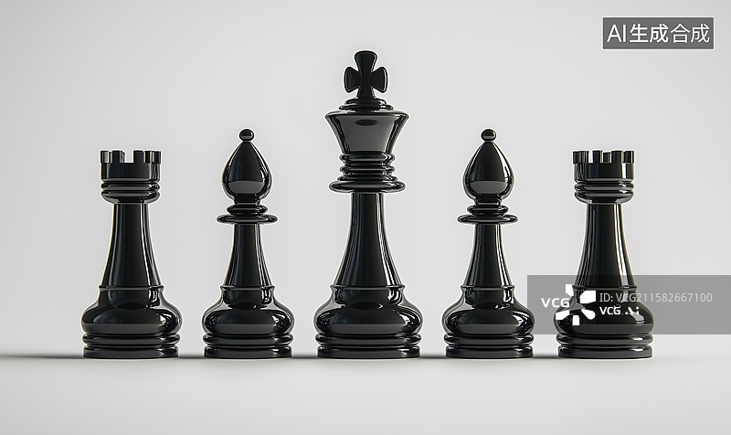 【AI数字艺术】国际象棋元素图片素材