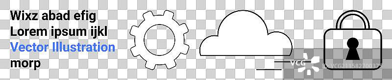 云计算安全与云设备图片素材