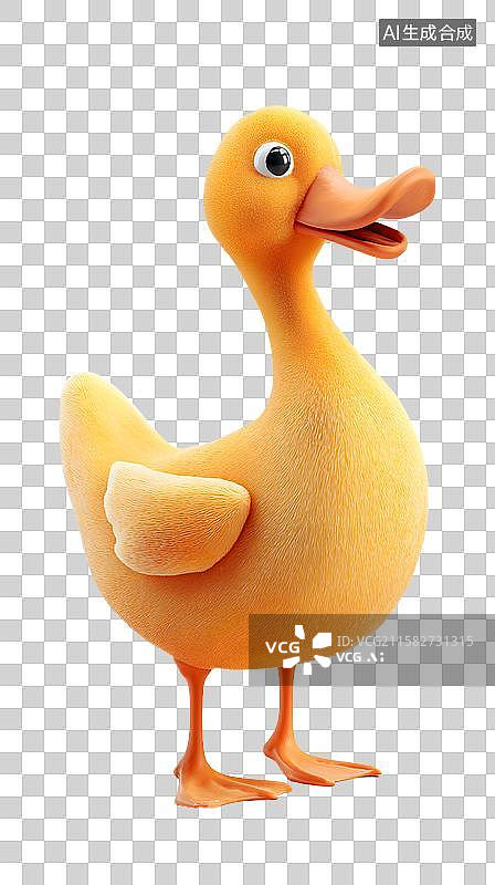 【AI数字艺术】可爱鸭子插画图片素材