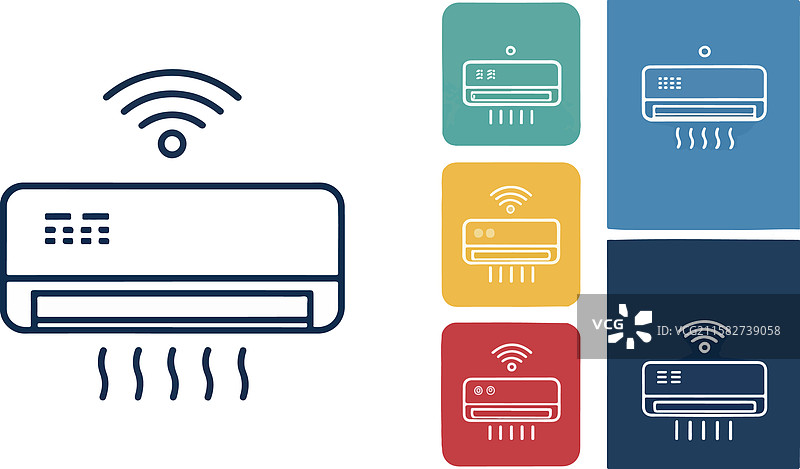 空调图标设计图片素材