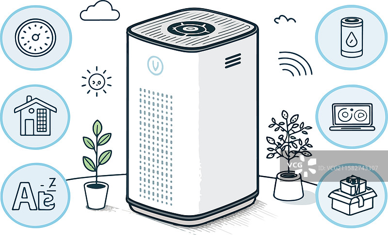 空气净化器设计图片素材