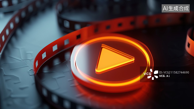 【AI数字艺术】暂停按键图片素材