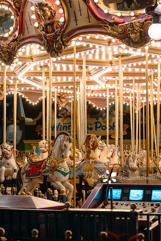 迪士尼旋转木马图片素材