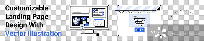 电子商务网站监控仪表板和在线状态图片素材