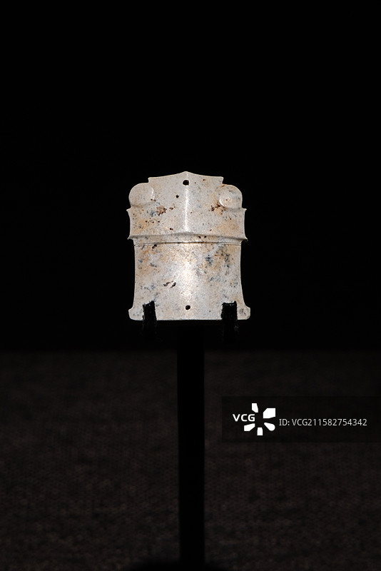 浙江省杭州市临平玉架山考古博物馆星斗古国时代的中国特展玉蝉 后石家河文化 湖北天门石家河谭家岭遗址2图片素材