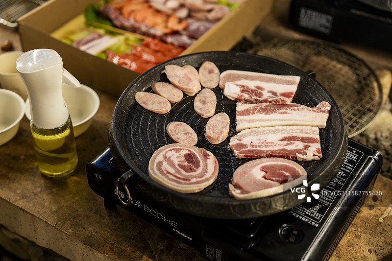 烧烤特写镜头图片素材