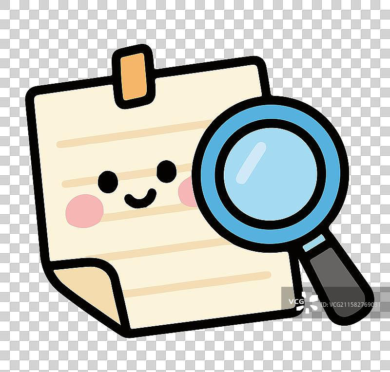 卡通扁平风可爱描边风格装饰矢量元素图片素材