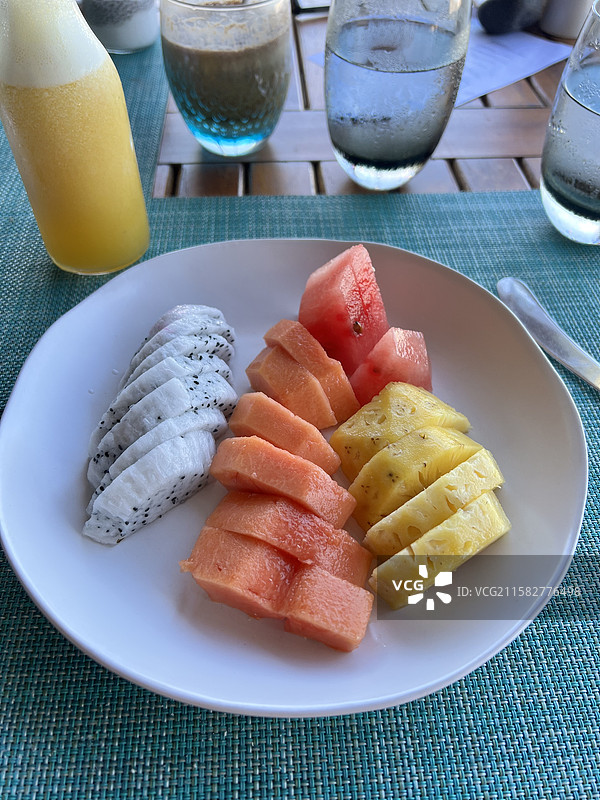 早餐水果拼盘图片素材