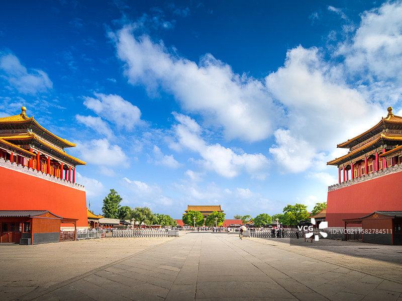 故宫端门和午门端门广场高清全景图图片素材