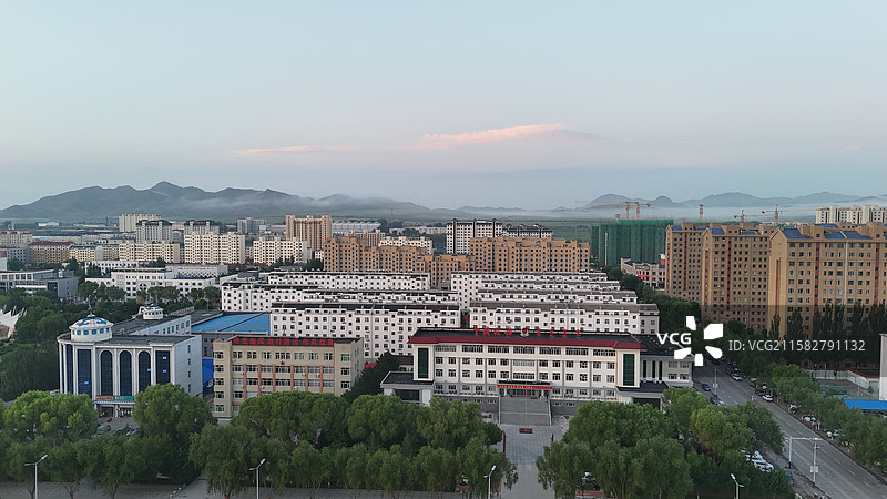 赤峰市阿鲁科尔沁旗天山早晨日出图片素材