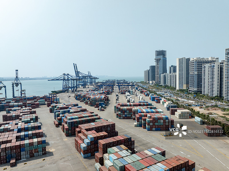 海南海口港图片素材
