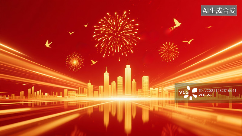 【AI数字艺术】红色质感发光抽象背景，政府工作报告背景图图片素材