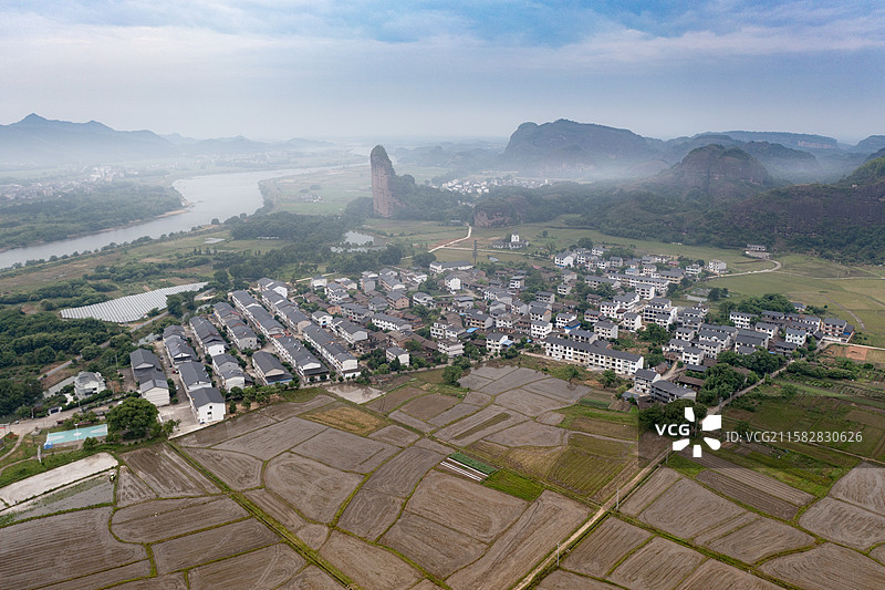 龙虎山泸溪之晨图片素材