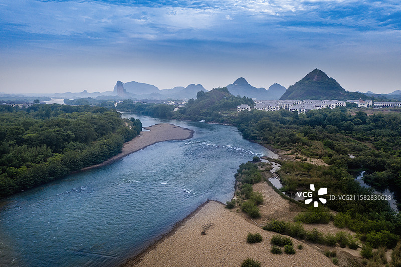 龙虎山泸溪之晨图片素材