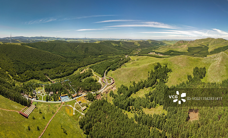 丰宁神仙谷七彩森林景区图片素材