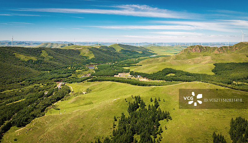 丰宁神仙谷七彩森林景区图片素材