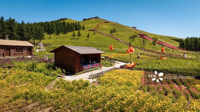 丰宁神仙谷七彩森林景区图片素材