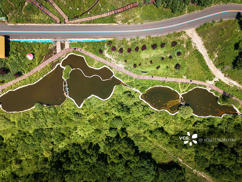 丰宁神仙谷七彩森林景区图片素材