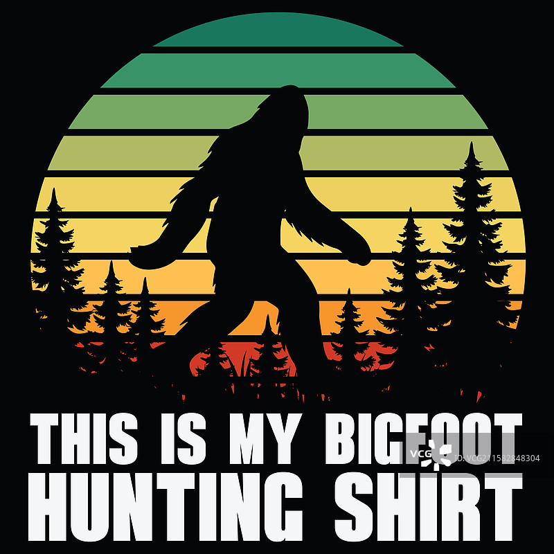 这款大脚怪的爱是绝对的T恤设计图片素材