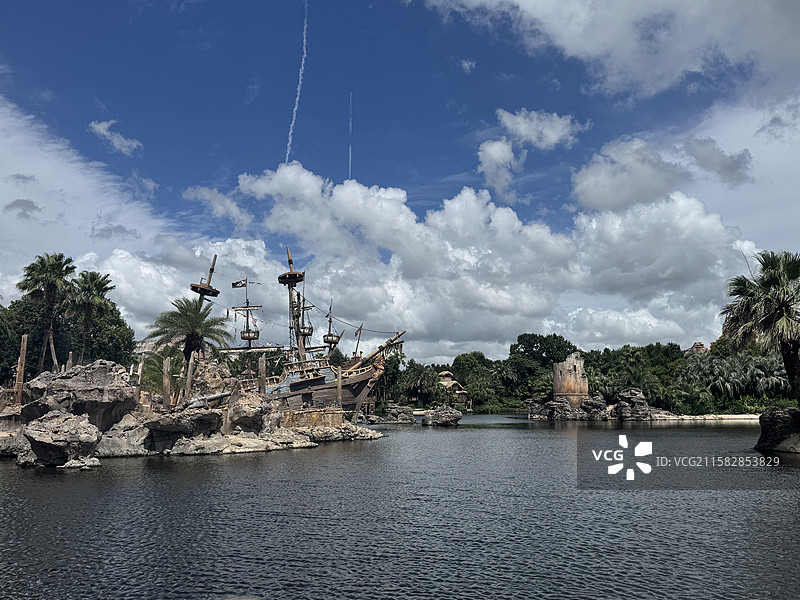 上海迪士尼乐园宝藏湾图片素材