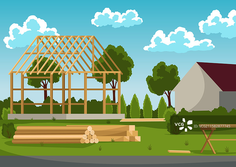 新建房屋建筑设计图片素材