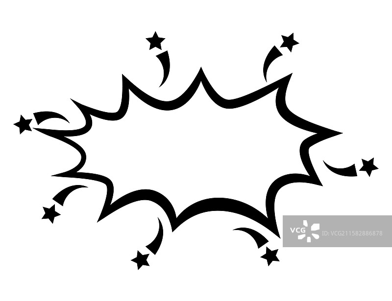 漫画书对话气泡，适合任何设计使用图片素材