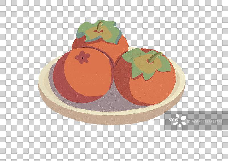 秋季柿子红柿子水晶柿子图片素材