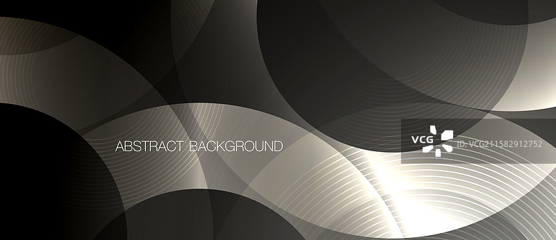 优雅的深色抽象背景与波浪线条图片素材