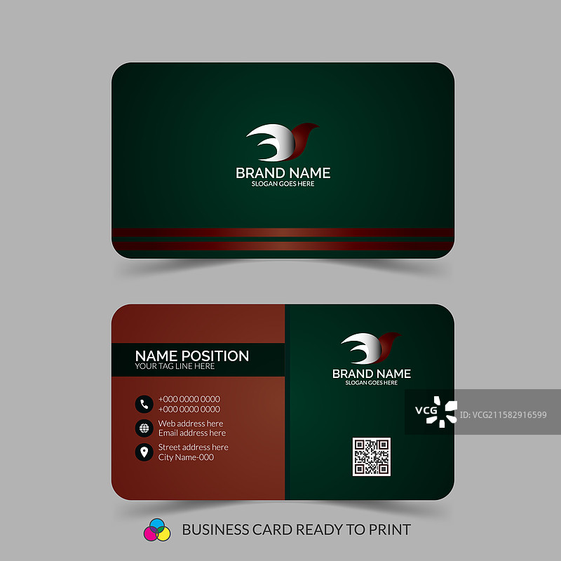 优雅的名片模板设计图片素材