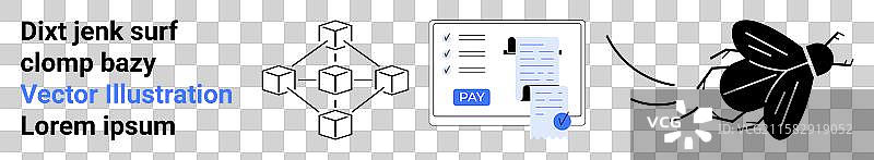 区块链节点数字支付形式和图片素材