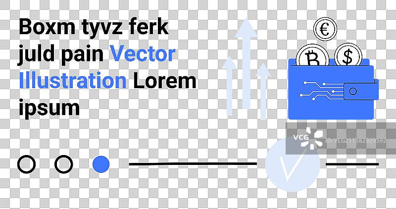 数字钱包与加密货币硬币图片素材