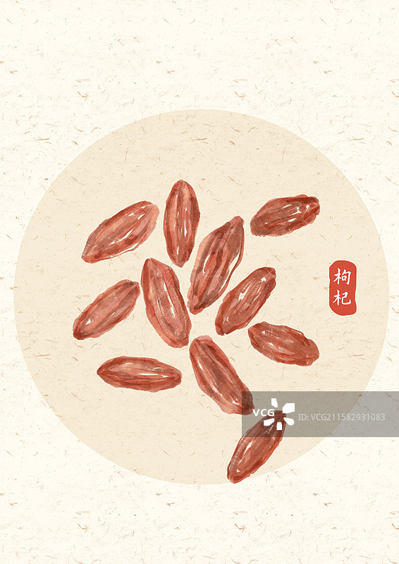 枸杞中药材养生图片素材