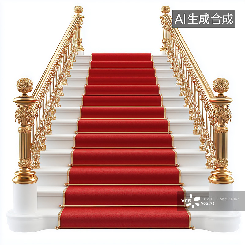 【AI数字艺术】红毯台阶典礼元素图片素材