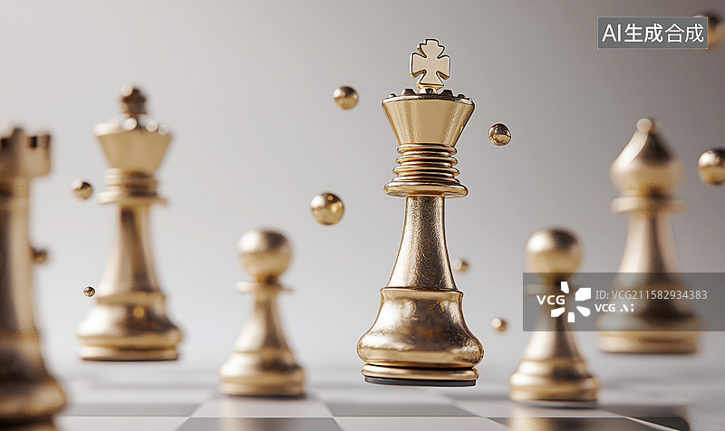 【AI数字艺术】国际象棋元素图片素材
